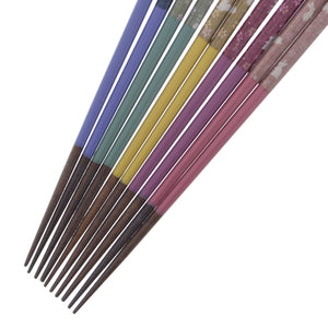 Ishida Japan Natural Wood Chopsticks Set Of 5 Tabi Rabbit Dishwasher Safe 23Cm - YOYO JAPAN