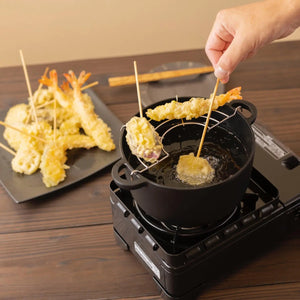 Iwachu Nambu Cast Iron Mini Tempura Fondue Pan - YOYO JAPAN