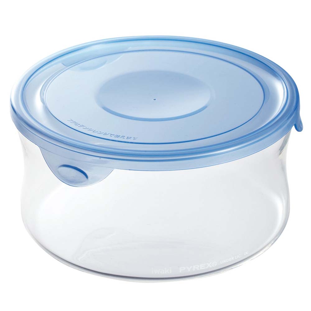 Iwaki Heat Resistant Glass Food Container Round 840ml - YOYO JAPAN