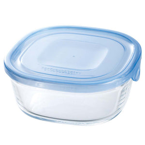 Iwaki Heat Resistant Glass Food Container Square 450ml - YOYO JAPAN