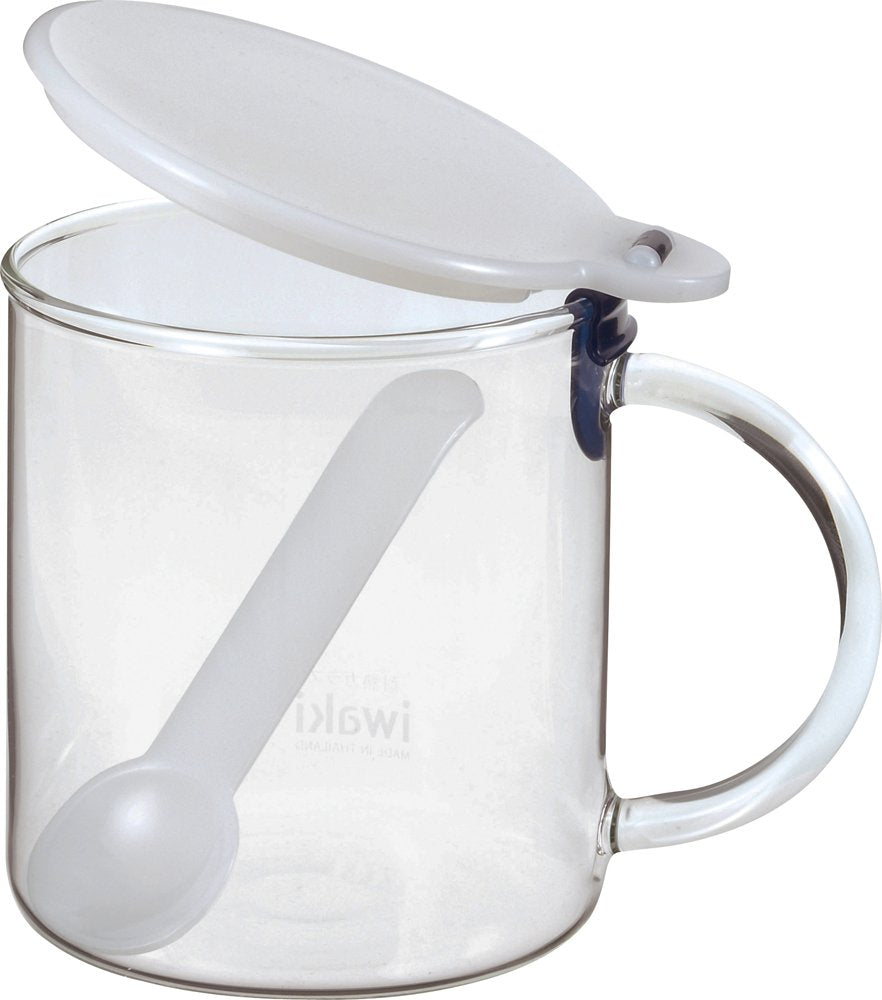 Iwaki Japan Heat-Resistant Glass Salt Container 500Ml Kj500S-Bl Clear - YOYO JAPAN