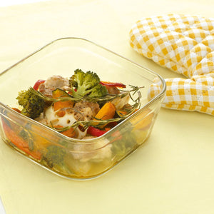 Iwaki Japan Kn3247H-W Storage Container 1L White Frozen Oven Microwaveable - YOYO JAPAN