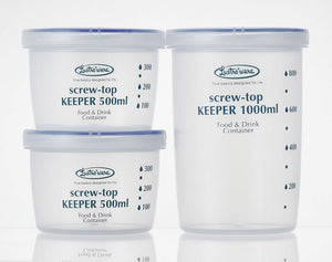 Iwasaki Industry B-2275Kn Japan Antibacterial Food Storage Container Quick Open Close Screw Top 1000 Deep - YOYO JAPAN