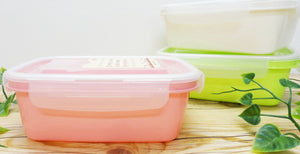 Iwasaki Industry Japan Made Food Storage Container Microwave Safe White 660Ml A-2161W1 - YOYO JAPAN