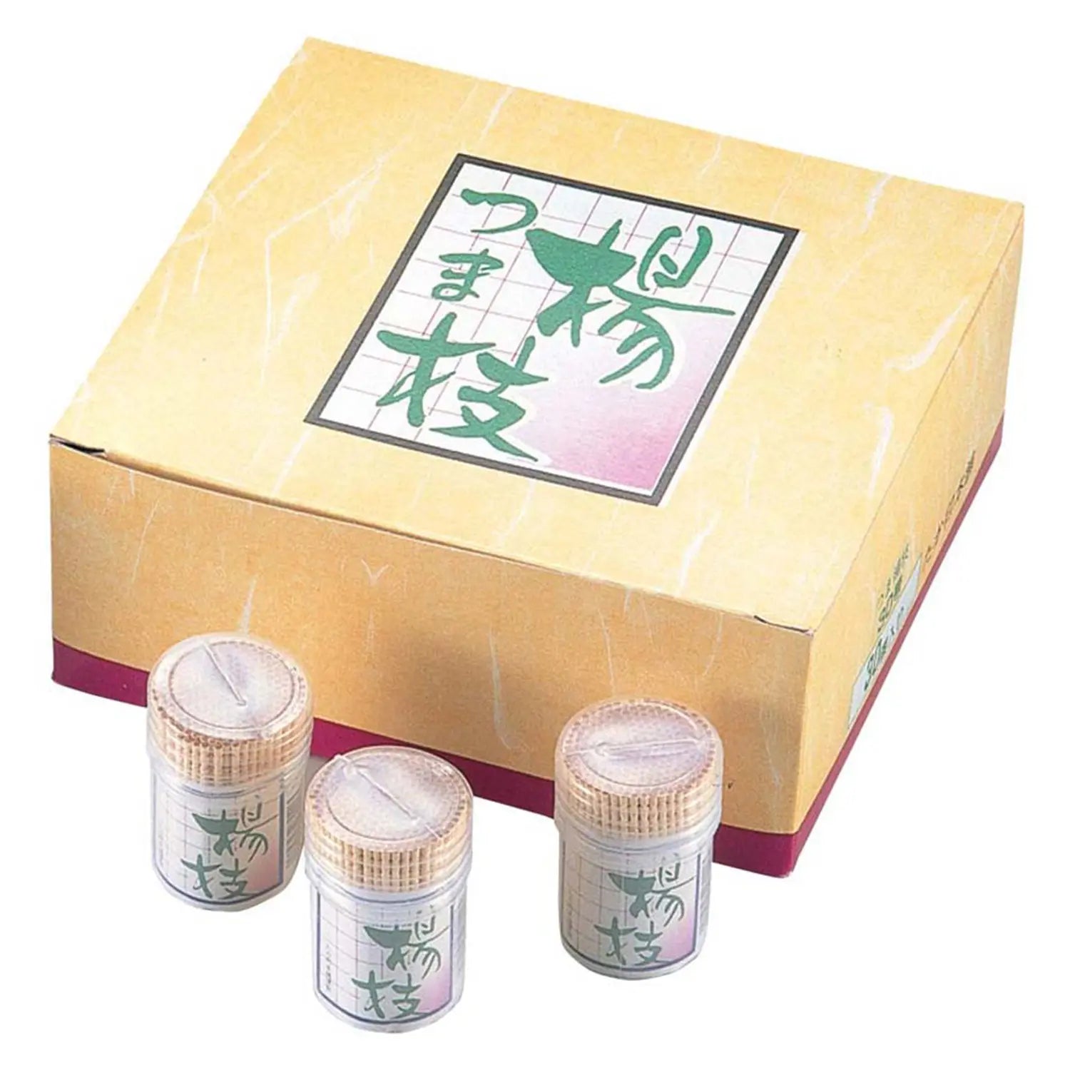 30-Pack Wooden Youji Toothpicks From Izumo Chikuzai Industry Japan - YOYO JAPAN