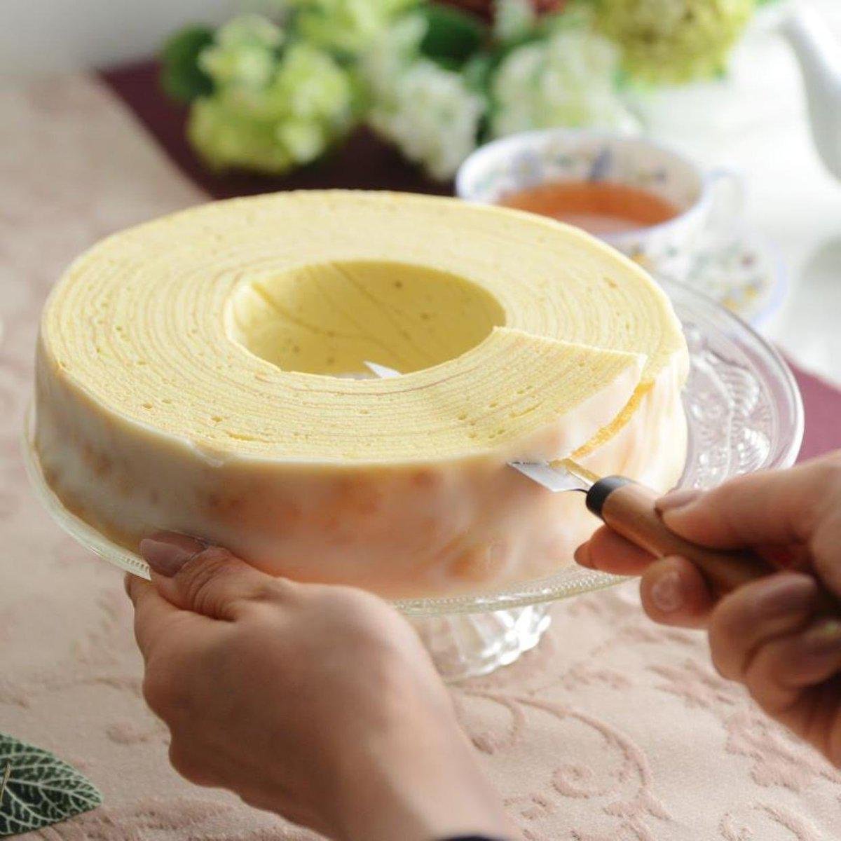 Juchheim Baumkuchen Ring Japanese Sponge Cake 1 Piece - YOYO JAPAN