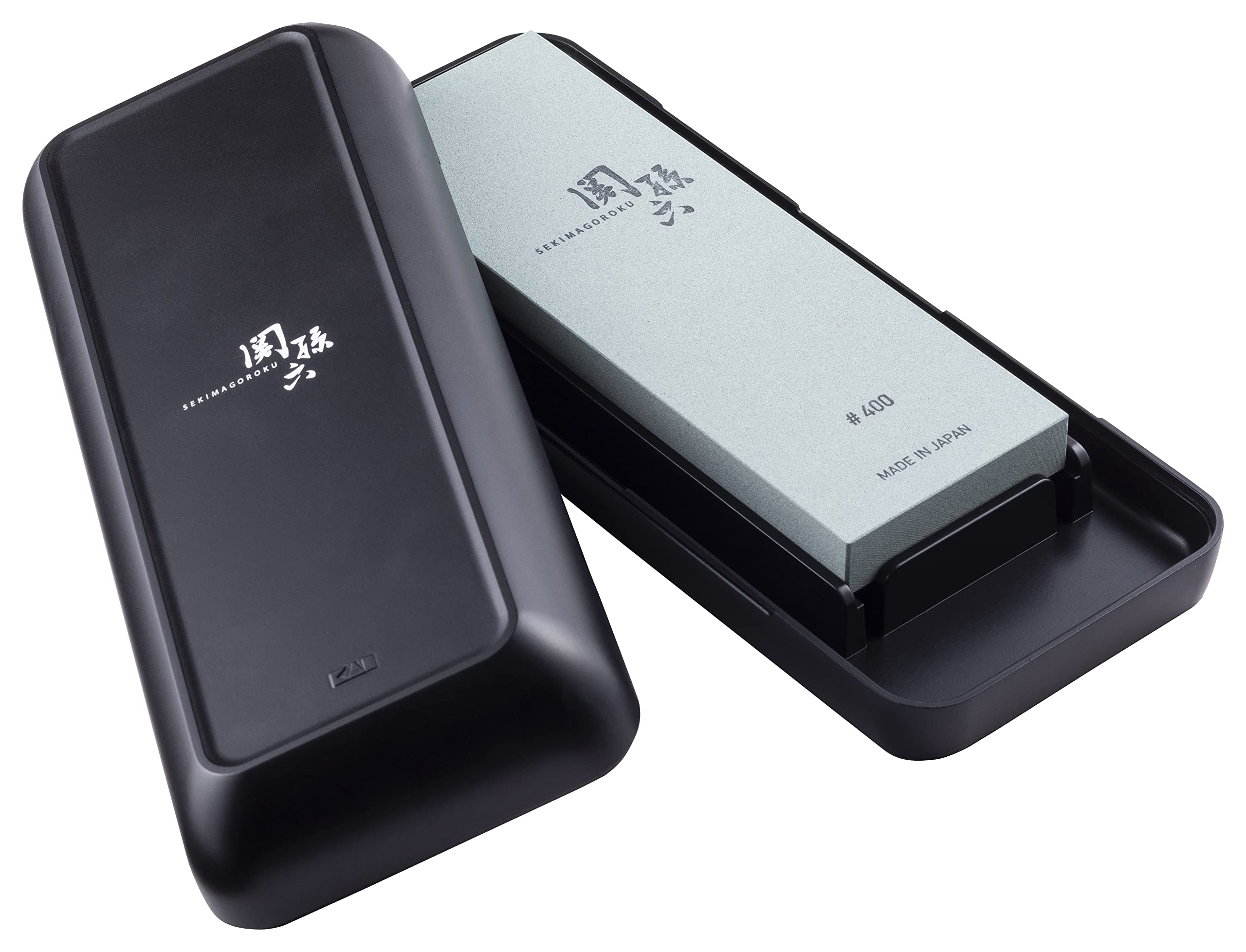 Kai Sekimagoroku #400 Whetstone Knife Sharpener Japan W/ Storage Case | Kai Corporation - YOYO JAPAN