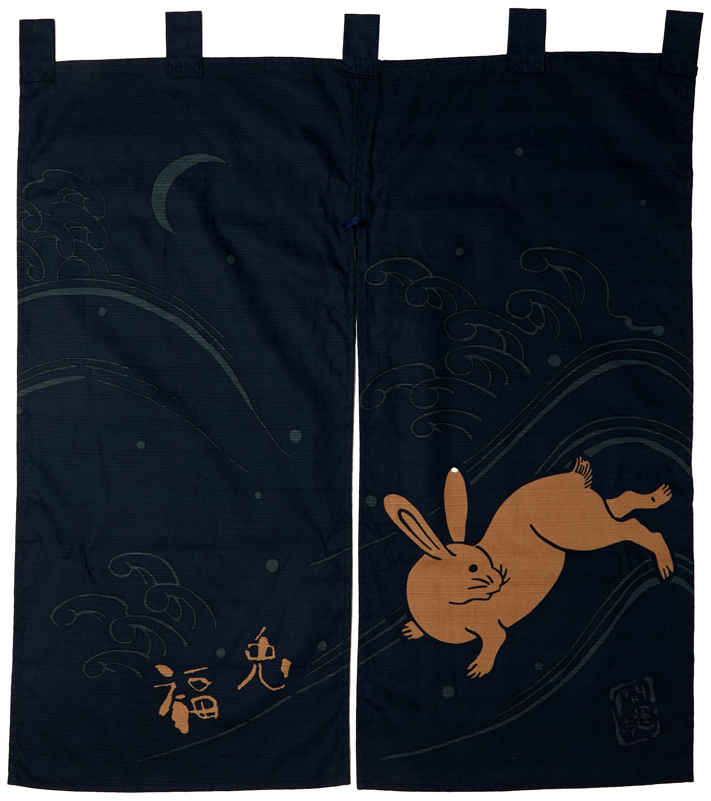 Maeda Dyeing Japan Kaiuntei Engi Noren Lucky Rabbit 069596 - YOYO JAPAN