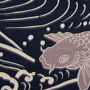Maeda Dyeing Japanese Kaiuntei Engi Noren Carp 037595 - YOYO JAPAN