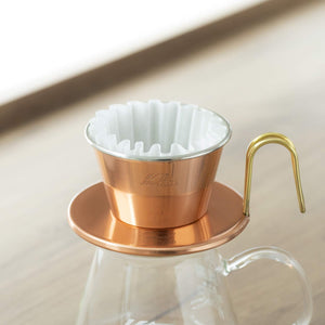 Kalita Wave Series Copper Coffee Dripper Made In Japan For 1-2 People - Tsubame & Kalita Wdc-155 #04105 - YOYO JAPAN