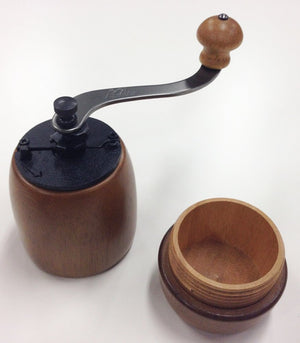 Kalita Kh-9 #42121 Antique Coffee Grinder W/ Wooden Hand Grind Adjustable Lid - Small Outdoor Camping - Japan - YOYO JAPAN