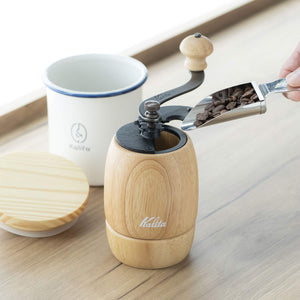 Kalita Coffee Mill Wooden Hand Grind Manual Kh-9N #42127 Antique Grinder Small Camping Lid Japan - YOYO JAPAN
