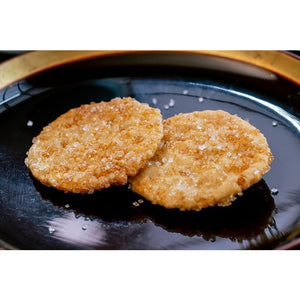 Kameda Ume Plum Zarame Senbei Crystal Sugar Baked Rice Crackers 90g (Pack of 3) - YOYO JAPAN