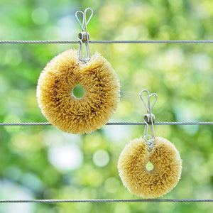 Kamenoko Tsubushi Nishio Shoten White Scrubber Palm (Small) Made In Japan - YOYO JAPAN