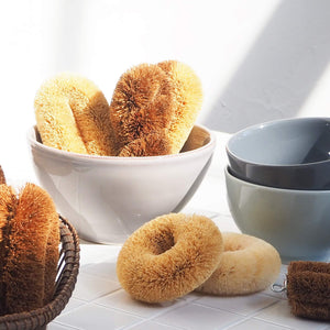 Kamenoko Tsubushi Nishio Shoten White Scrubber Palm (Small) Made In Japan - YOYO JAPAN