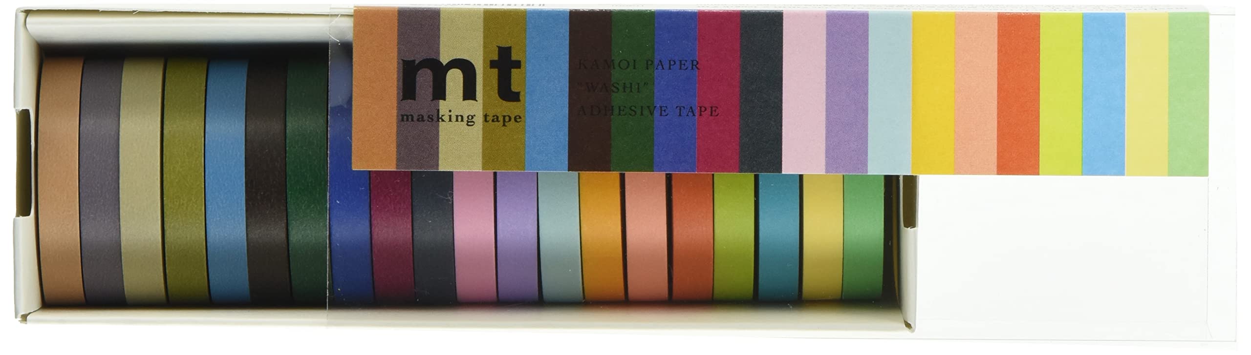 Kamoi Kakoshi Japan Masking Tape 7Mm X 7M 20 Colors Set - 2 Bright & 2 Dark Mt20P002R - YOYO JAPAN