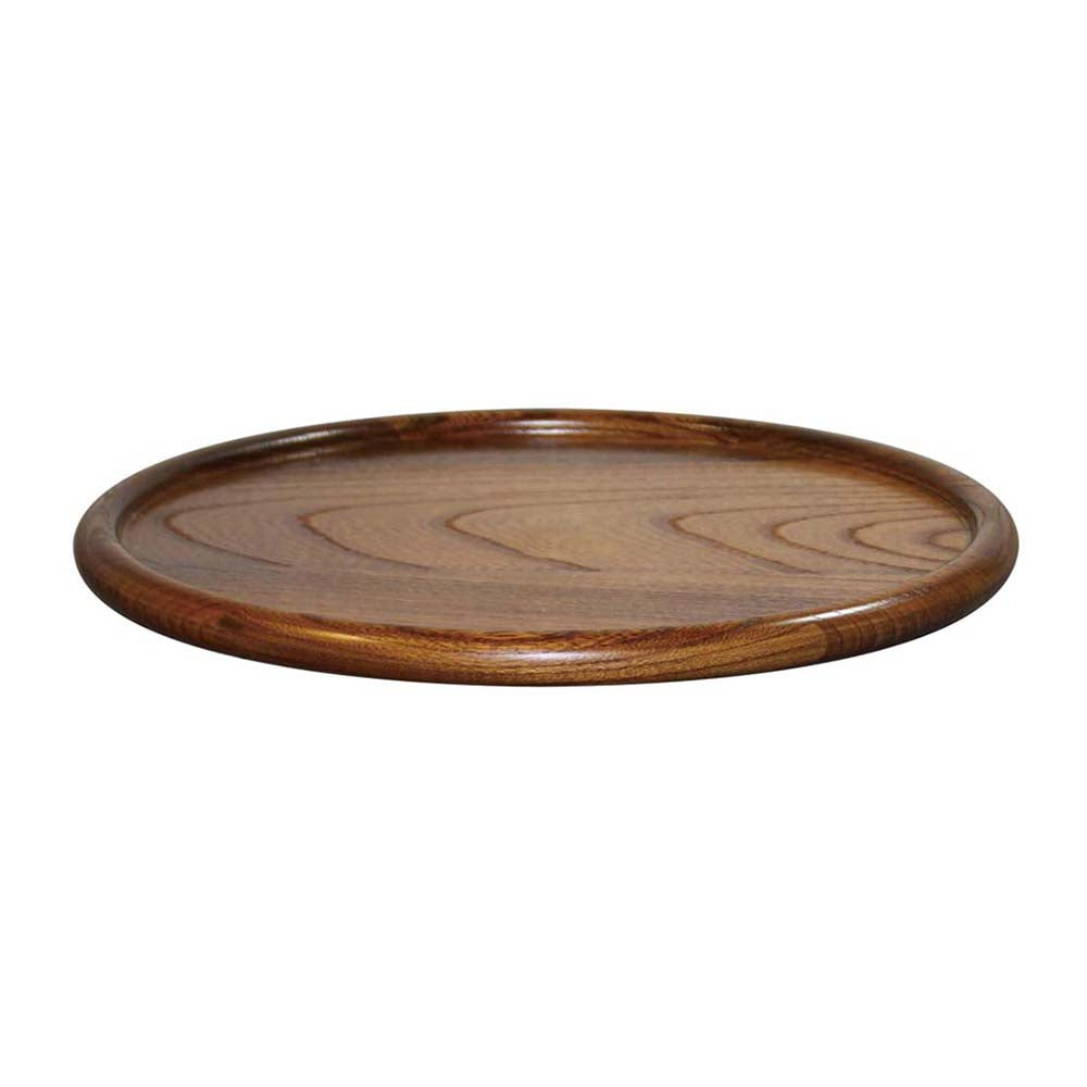Kijihiki Zelkova Round Tray 27cm - YOYO JAPAN