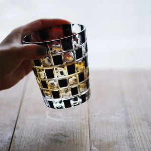 Kimoto Glassware Tokyo Kuroco Edo Kiriko Double Old Fashioned Glass Japan - YOYO JAPAN