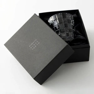 Kimoto Glassware Tokyo Kuroco Edo Kiriko Double Old Fashioned Glass Japan - YOYO JAPAN