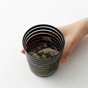 Kimoto Glass Tokyo Kuroco Edo Kiriko Japan Double Old Fashioned Glassware - YOYO JAPAN