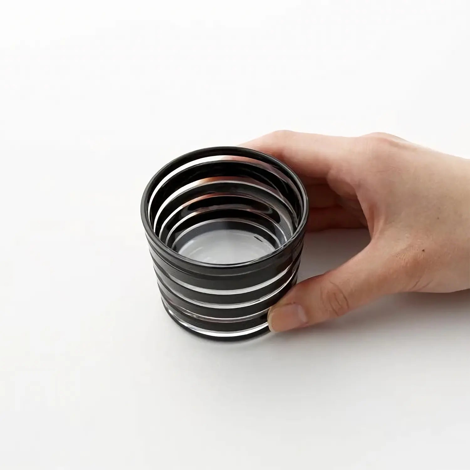 Kimoto Glassware Tokyo Kuroco Edo Kiriko Sake Cup Ring Japan - YOYO JAPAN