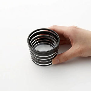 Kimoto Glassware Tokyo Kuroco Edo Kiriko Sake Cup Ring Japan - YOYO JAPAN