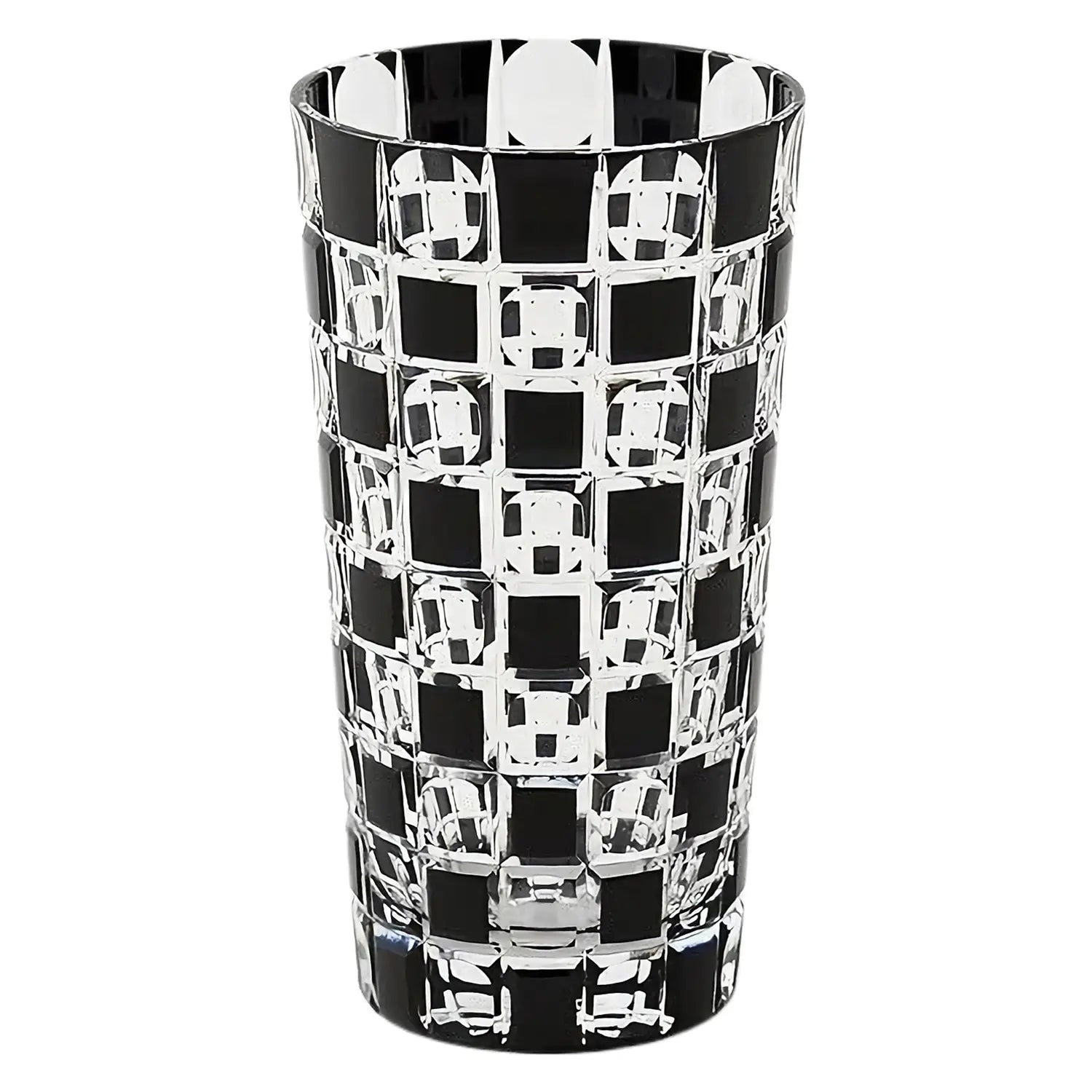 Kimoto Glass Tokyo Kuroco Edo Kiriko Tumbler Japan Ichimatsu - YOYO JAPAN