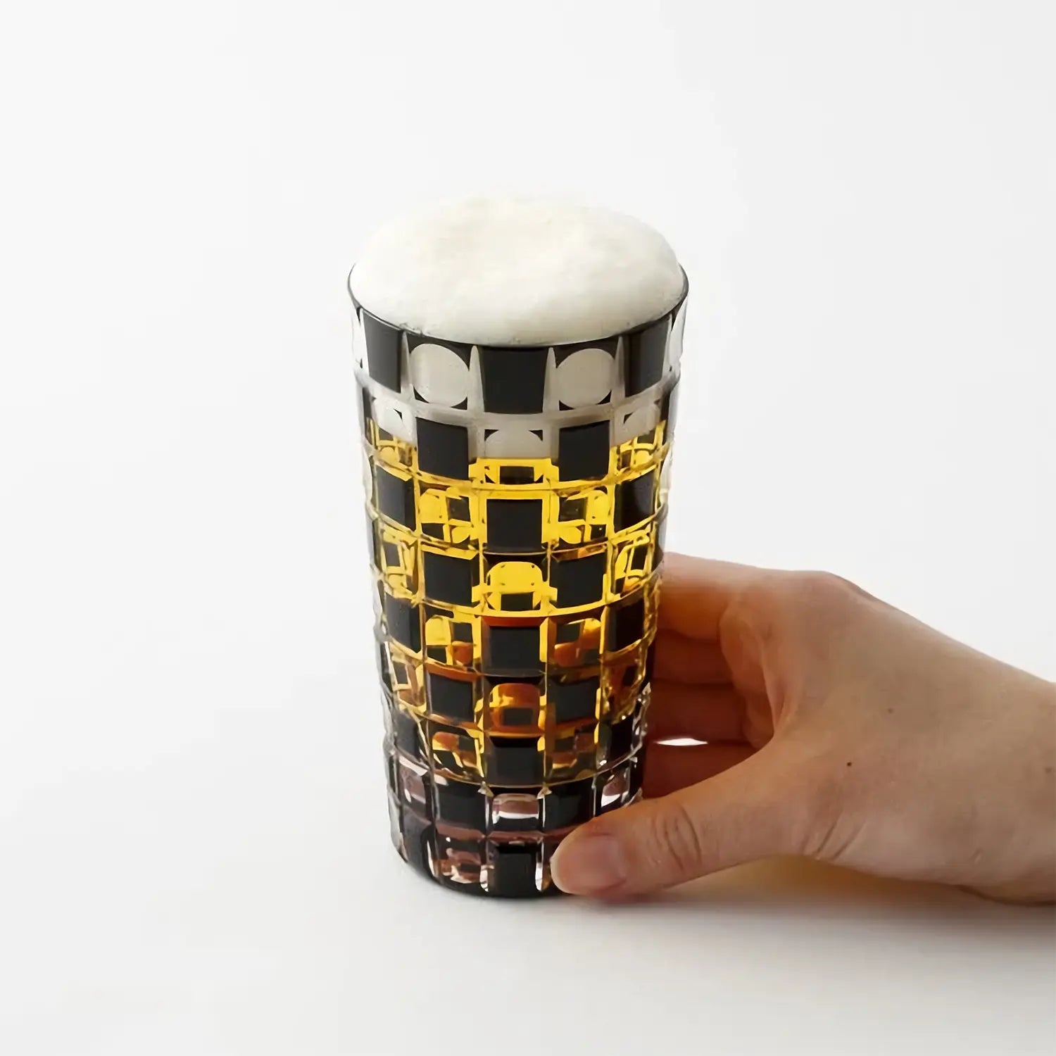 Kimoto Glass Tokyo Kuroco Edo Kiriko Tumbler Japan Ichimatsu - YOYO JAPAN