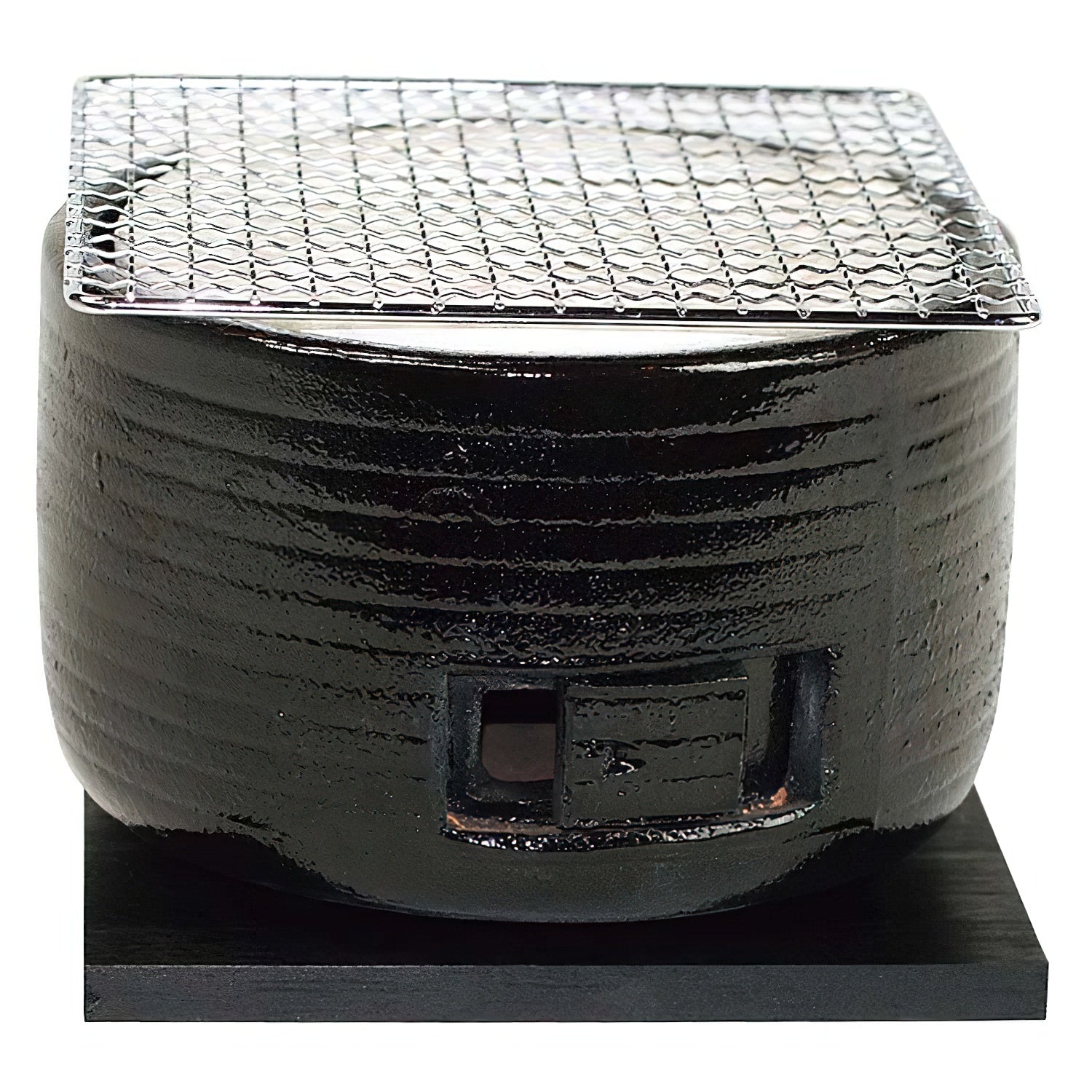 Kinka Ceramic Black Charcoal Konro Grill - YOYO JAPAN