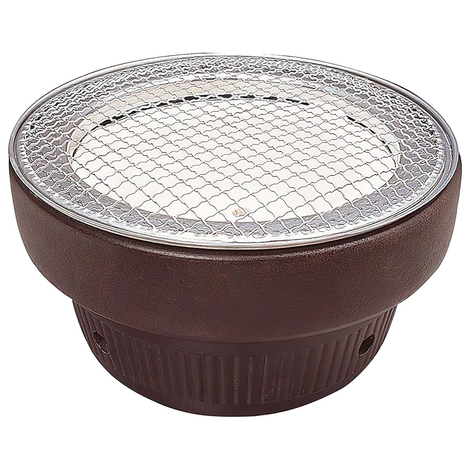 Kinka Ceramic Dark Brown Charcoal Konro Grill - YOYO JAPAN
