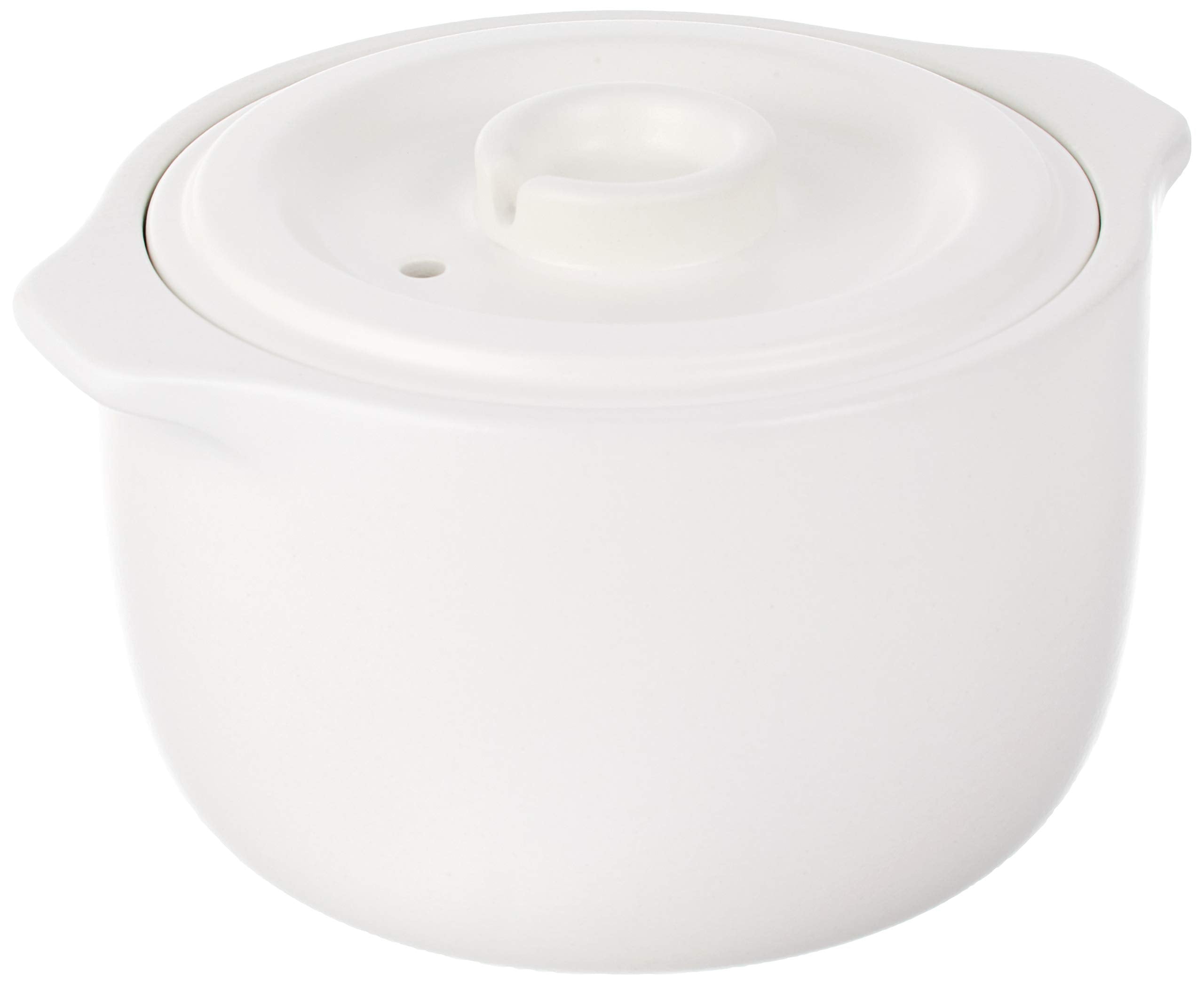 Kinto Rice Cooker Clay Pot 2Cup Japan White 25194 Kakomi - YOYO JAPAN