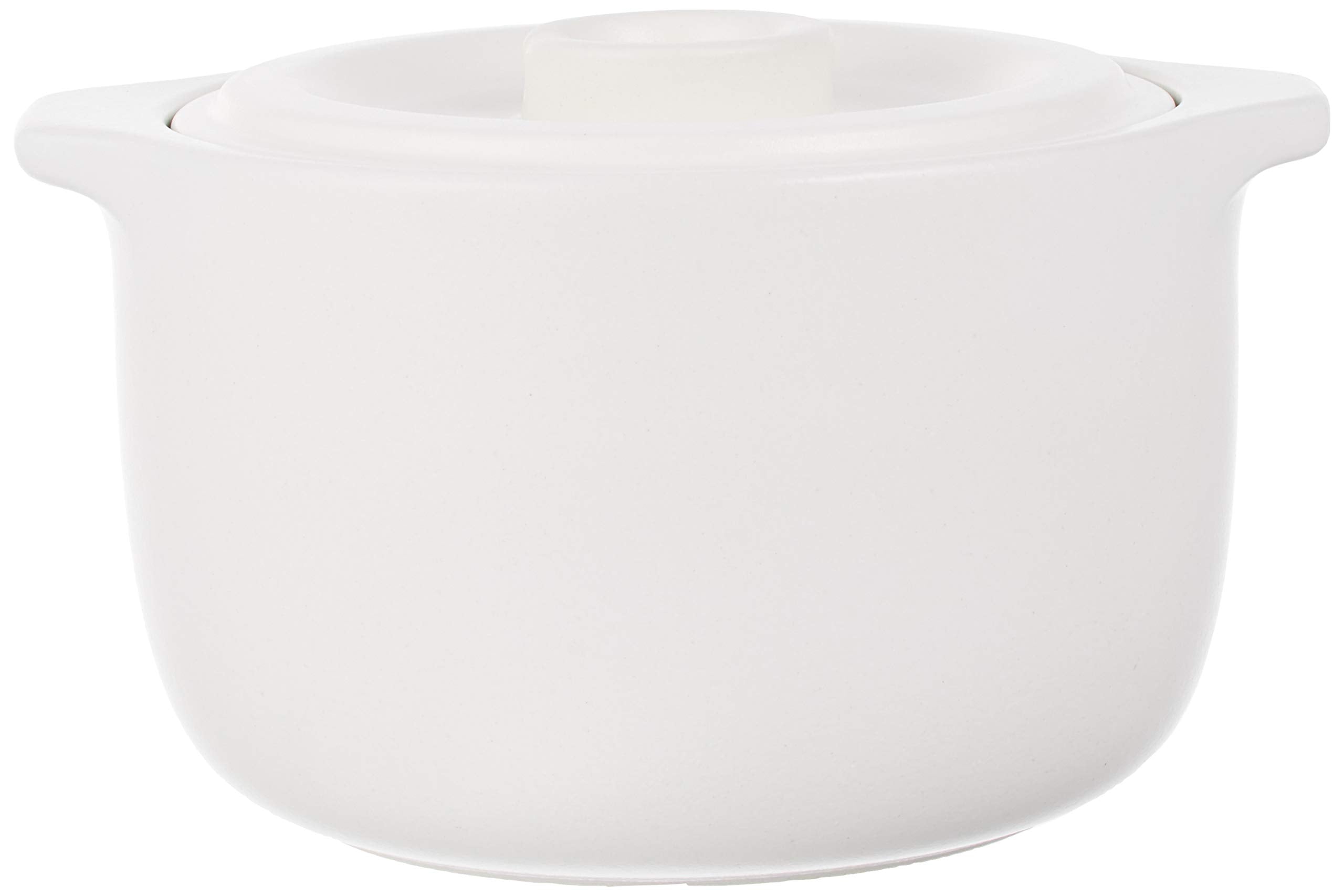 Kinto Rice Cooker Clay Pot 2Cup Japan White 25194 Kakomi - YOYO JAPAN
