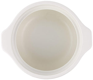 Kinto Rice Cooker Clay Pot 2Cup Japan White 25194 Kakomi - YOYO JAPAN