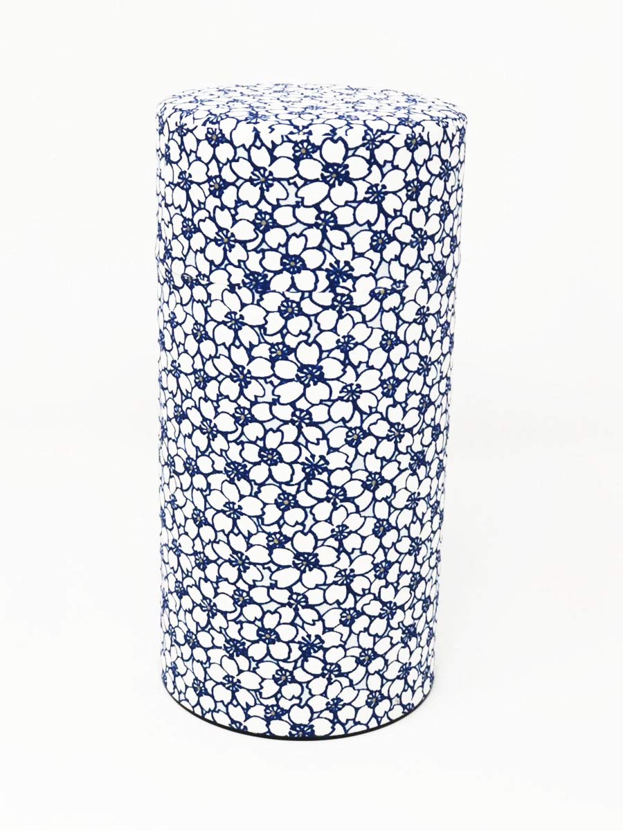 Kitsusako Japan Kyoto-Born Yuzen Paper Tea Can Cherry Blossom Pattern - YOYO JAPAN