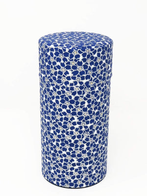 Kitsusako Yuzen Tea Can Cherry Blossom Pattern Japan (200G) - Reduces Tea Leaf Deterioration - YOYO JAPAN