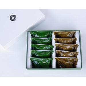 Kiyosen Dacquoise Uji Matcha & Hojicha Wheat-Free Cake Assort 10 ct. - YOYO JAPAN