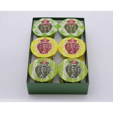 Kiyosen Uji Matcha & Hojicha Pudding Assortment 3 Flavors 6 Pieces - YOYO JAPAN