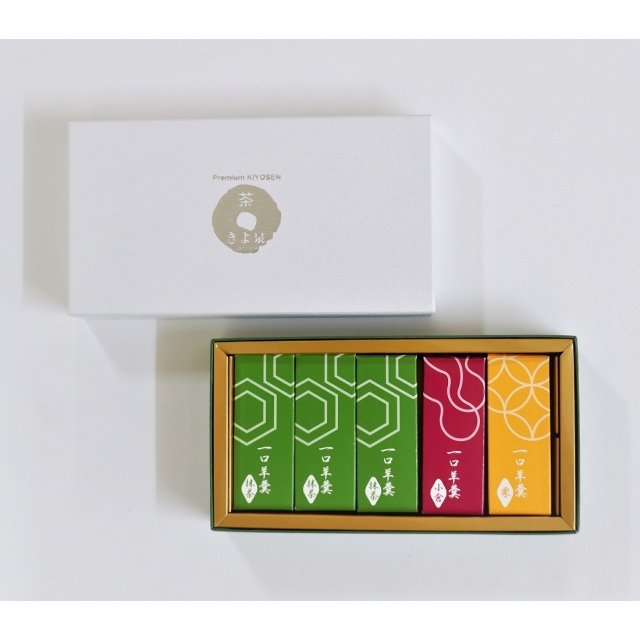 Kiyosen Yokan Traditional Jelly Candy Assorted Flavors 5 Pieces - YOYO JAPAN