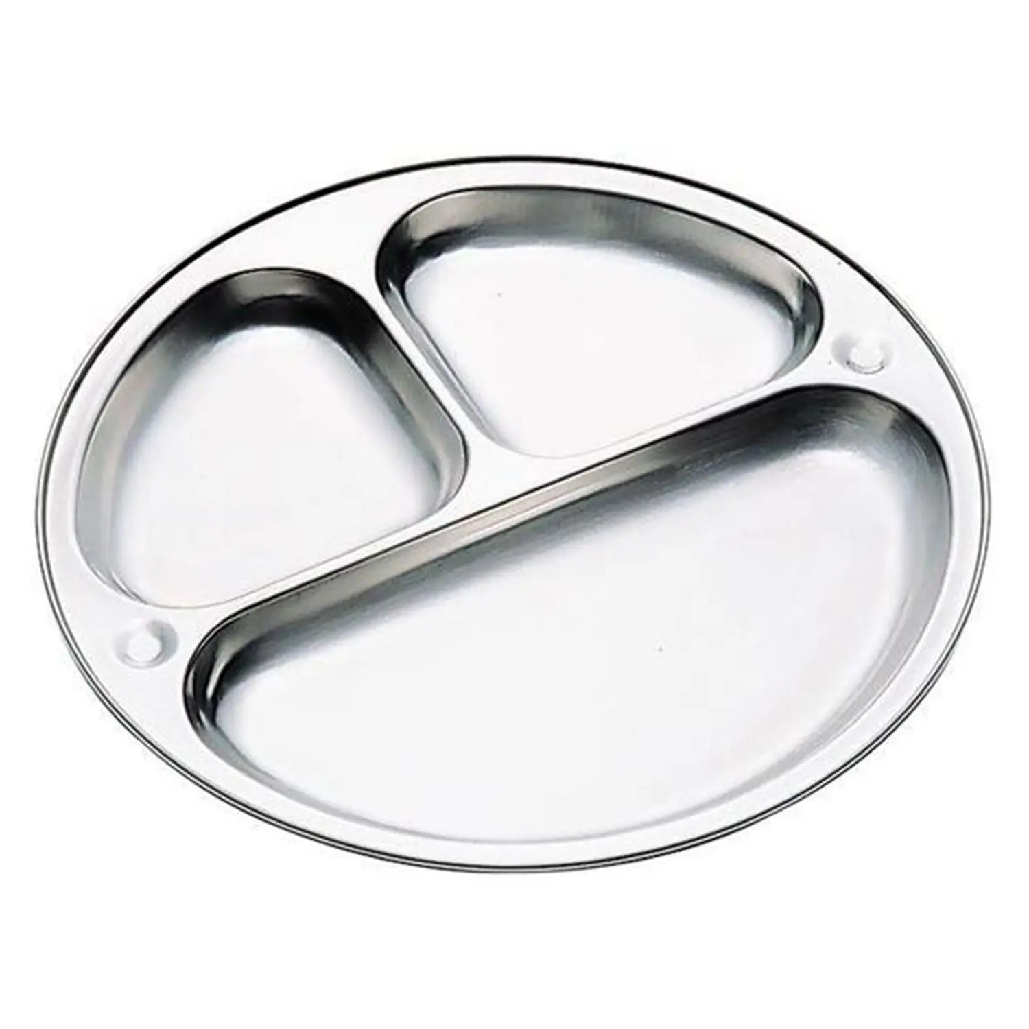 Honma Seisakusho Japan Koinu Stainless Steel 3 Compartment Lunch Plate - YOYO JAPAN