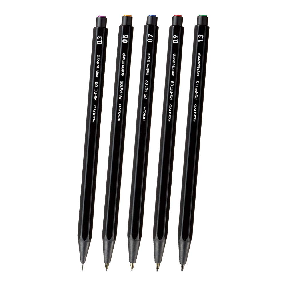 Kokuyo Japan Mechanical Pencil Set Of 5 - Sharp Writing Comparison Ps-Pe Dx5Set - YOYO JAPAN