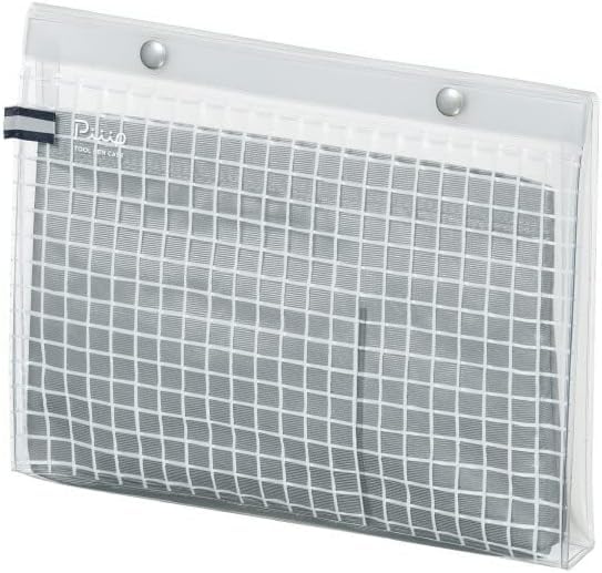 Kokuyo Transparent A5 Pouch Flat Type Silver Gray F-Vbf243-1 Office Essentials - YOYO JAPAN