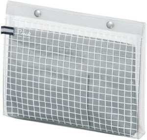 Kokuyo Transparent A5 Pouch Flat Type Silver Gray F-Vbf243-1 Office Essentials - YOYO JAPAN