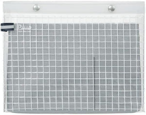 Kokuyo Transparent A5 Pouch Flat Type Silver Gray F-Vbf243-1 Office Essentials - YOYO JAPAN