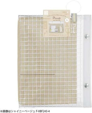 Kokuyo Transparent A5 Pouch Flat Type Silver Gray F-Vbf243-1 Office Essentials - YOYO JAPAN