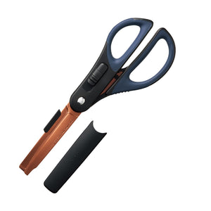 Kokuyo 2Way Hakoake Titanium Glueless Blade Black Scissors - Japan Pt410D H177Xw72Xd19Mm - YOYO JAPAN