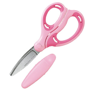 Kokuyo Japan Aerofit Sakusa Glueless Blade Pink Scissors For Kids Right Hand - P270P - YOYO JAPAN