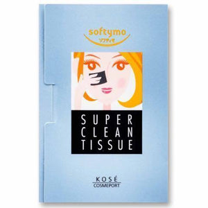 Kose Cosmeport Softymo Oil-Off Super Black Sheet 60 Sheets - YOYO JAPAN