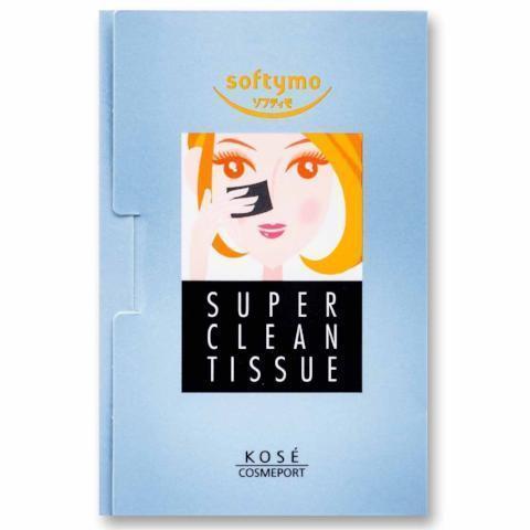 Kose Cosmeport Softymo Oil-Off Super Black Sheet 60 Sheets - YOYO JAPAN