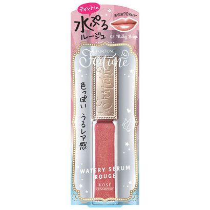 Kose Port Fortune Watery Serum Rouge 03 Milky Beige 5.5ml - Japanese Essence Lipstick - YOYO JAPAN