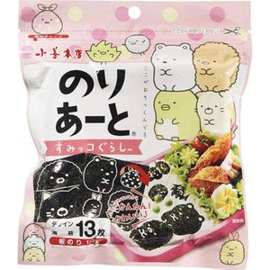 Kozen Nori Art Pre-Cut Nori Seaweed Shapes Sumikko Gurashi 13 Pieces - YOYO JAPAN